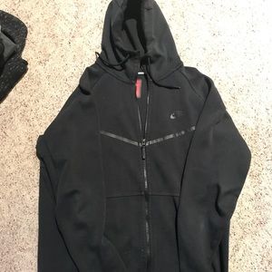 NIKE black performance zip-up